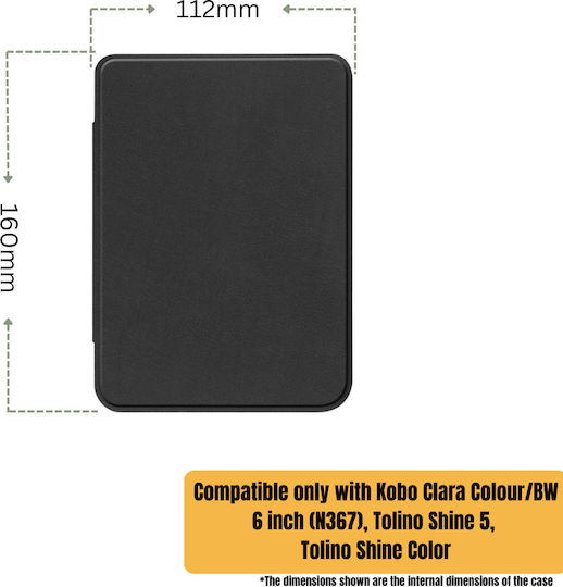 Kobo Flip Cover Black (Kobo Clara Colour/bw)