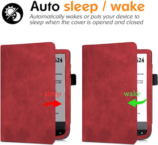 Pocketbook Flip Cover Κόκκινη (Pocketbook Basic 4)