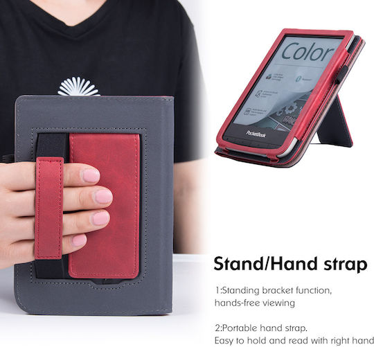 Pocketbook Flip Cover Κόκκινη (Pocketbook Basic 4)