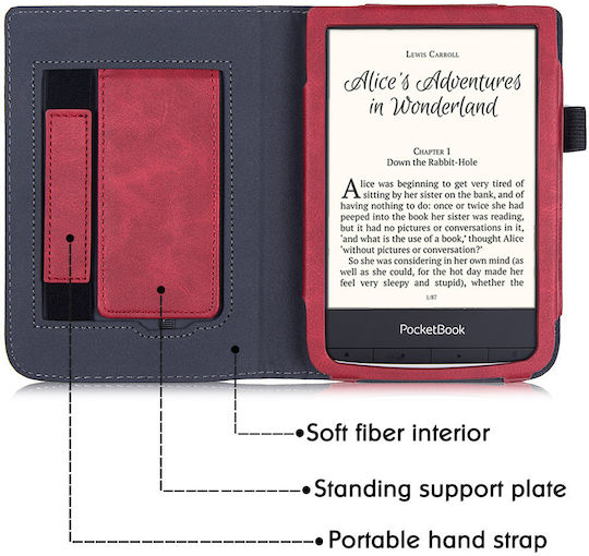 Pocketbook Flip Cover Κόκκινη (Pocketbook Basic 4)