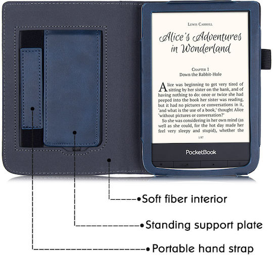 Pocketbook Flip Cover Μπλε (Pocketbook Basic Lux 2)