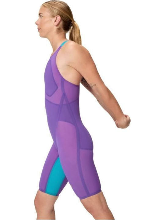 Speedo Fastskin Lzr Pure Valor 2.0 Closedback Women's Racing One Piece Swimsuit Purple