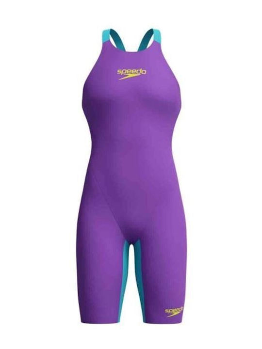 Speedo Fastskin Lzr Pure Valor 2.0 Openback Women's Racing One Piece Swimsuit Purple