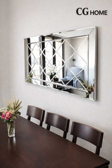 SteweHome Full-Length Rectangular Mirror Silver 120x220cm SteweHome Full-Length Rectangular Mirror Silver 120x220cm