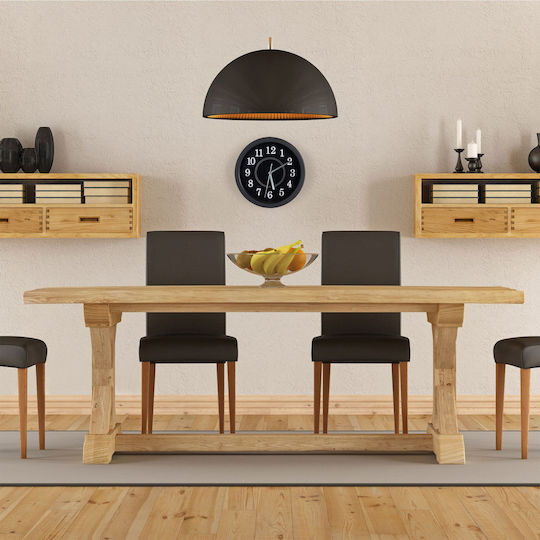 Relaxdays Ceas de Perete Alb Ø20cm