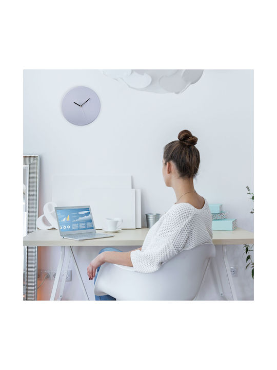 Relaxdays Wall Clock Gray Ø30.5cm