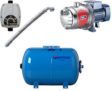 Water Pressure Pump Horizontal Container 35 Liters 1hp 4crm 100x Pedrollo