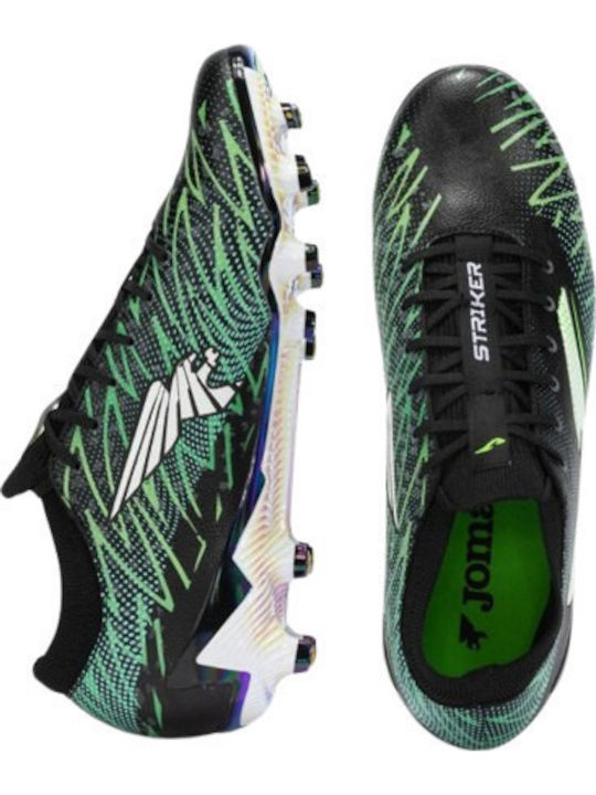 Joma Striker Ποδοσφαιρικά Παπούτσια με Τάπες Μαύρα