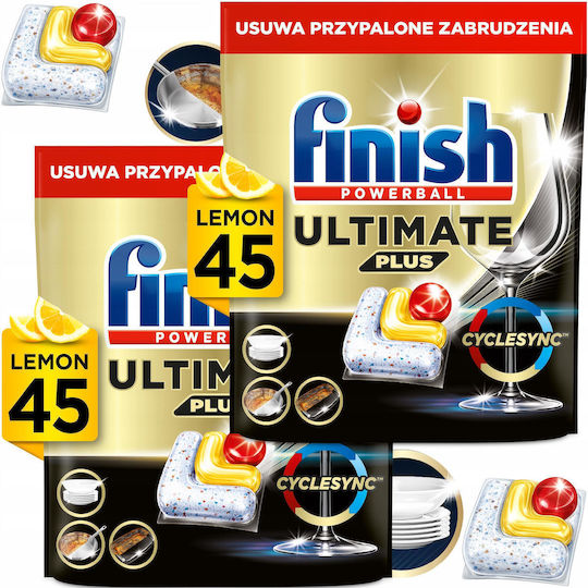 Finish Ultimate Plus Profesionale 2x45 Capsule Pentru Mașina de Spălat Vase Ecologice