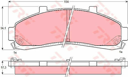 TRW Brake Pad for Ford Ranger