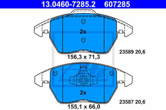 Vw Beetle Cabriolet 5c7 Ate Bremsbeläge 13046072852