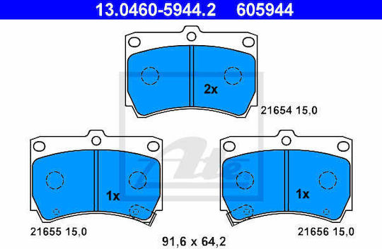 Kia Rio Combi Dc Ate 13046059442 Brake Pads