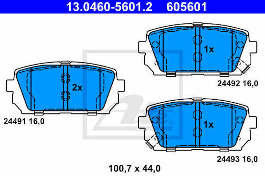 Placute de frana Kia Carens III Ate 13046056012