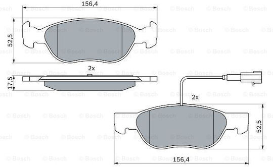 Τακακια Εμπρος Σετ Ar145/6 Bravo/a 1,6 Bosch