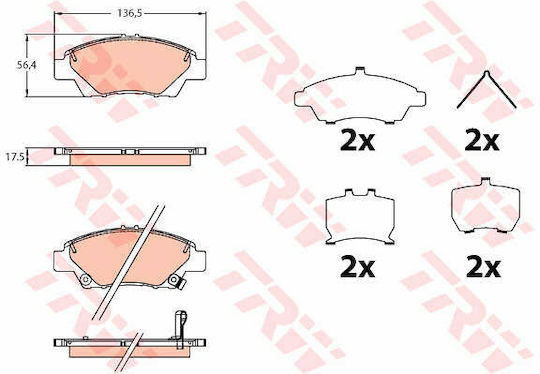 Trw Set Plăcuțe De Frână Disc Frână