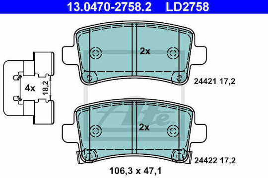 Placute de frana Opel Insignia Ate 13047027582