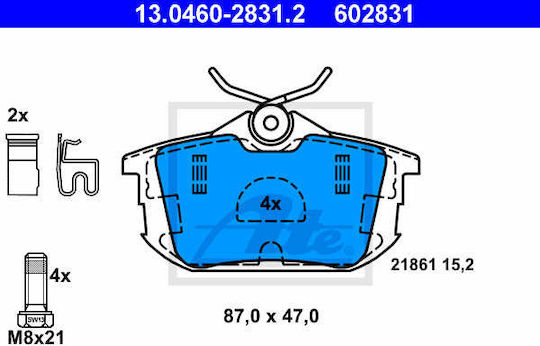 Bremsbeläge Mitsubishi Carisma Da Ate 13046028312