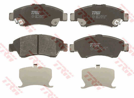 Set Plăcuțe De Frână Auto Față Trw Honda City Iv Jazz Ii Siglă 1.2-1.5 03.99-03.09 54.5mm 131.5mm 15.6mm Senzori Uzură