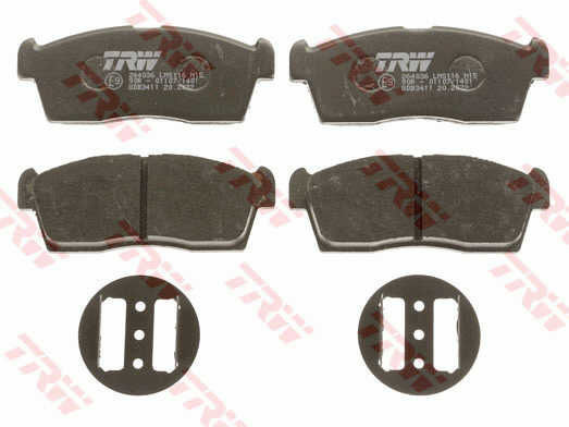 Trw Front Brake Pad Set Suzuki Alto Vi Celerio Height 42.8mm Width 108.7mm Thickness 14.6mm