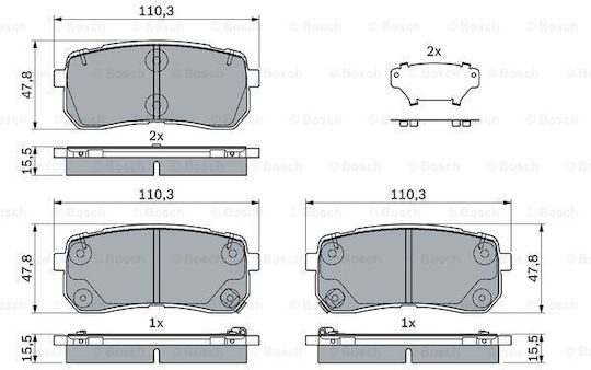 Комплект дискови накладки Bosch
