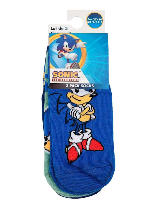 Sega Kids' Socks Blue 3 Pairs