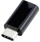 Adaptor Micro USB Feminin La Type-C Masculin Cu Agățătoare Pentru Chei Inclusă Negru