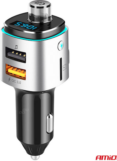AMiO FM Transmitter Auto mit MicroSD Bluetooth USB