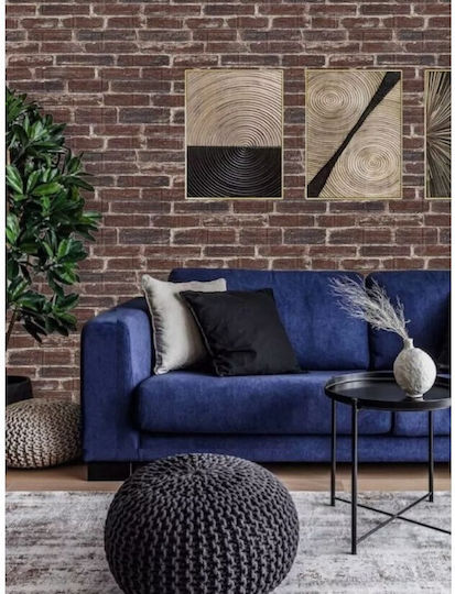 Panouri Decorative 3D Din PVC Autoadezive Roșii 70x77cm 10 Bucăți