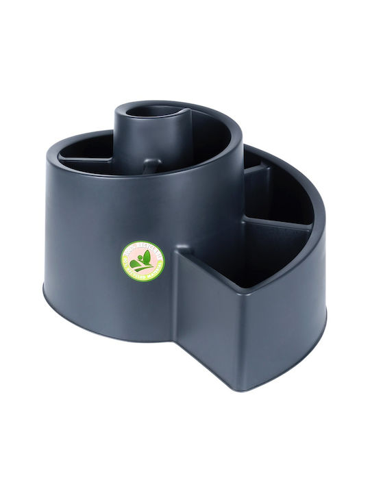 Vilde Plastic Black Flower Pot 53x53x32.5cm