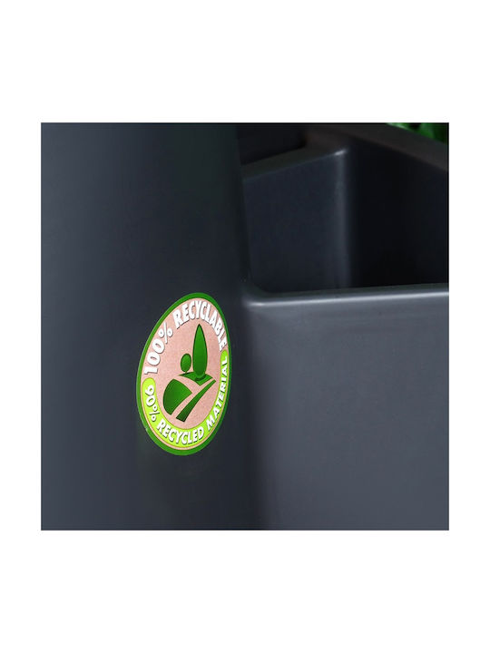 Vilde Plastic Black Flower Pot 53x53x32.5cm