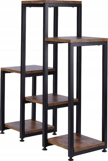 Vilde Βάση Γλάστρας Μεταλλική Μαύρη 62x24x80εκ.
