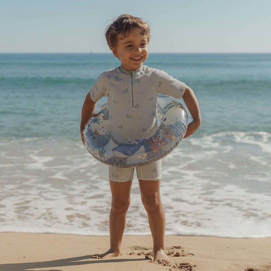 Little Dutch Kids' Swim Ring Ocean World Blue 50 Cm