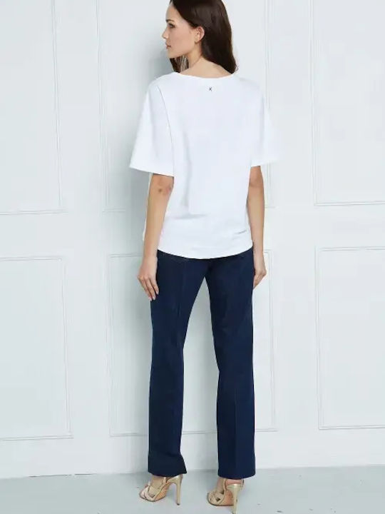 Women's Fabric Trousers Blue
