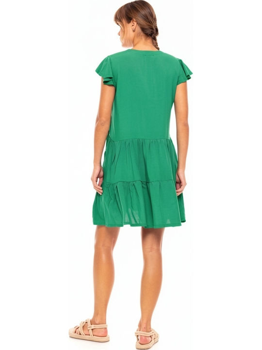 Sommer Mini Damenkleid Meergrün