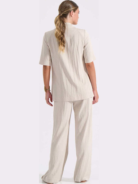 Bill Cost Short Women's Blazer Beige