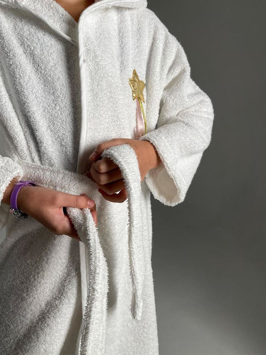 Rebeka Home Kids Bathrobe Beige with Hood