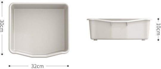 Sistem Depozitare Jucării din Țesătură Gri 77x66x32cm