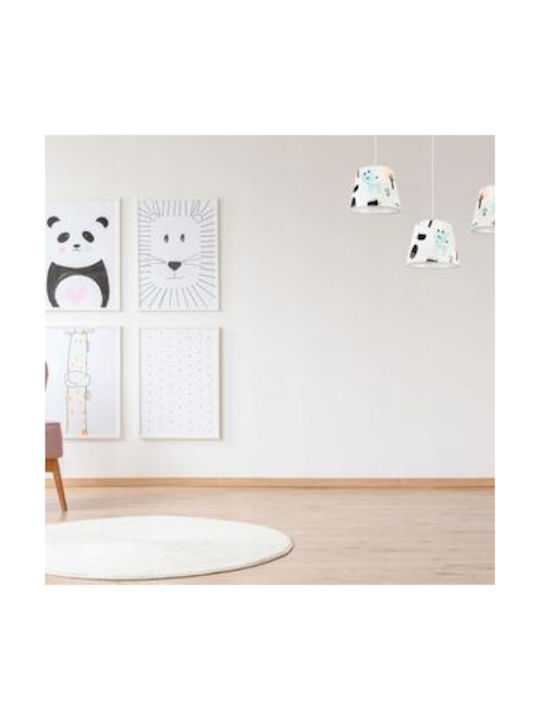 Light Home Полилей Детско Окачено Осветително Тяло от Метал 60W с Цокъл E27 Бял
