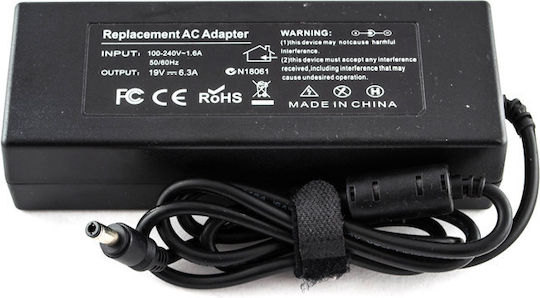 Asus Laptop Charger 120W 19V 6.32A for Asus without Power Cable and with plug set