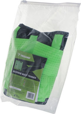 Trizand Gürtel Für Bauch Atdünnung Neopren Klettverschluss 120 X 24 Cm Schwarz Grün 27673