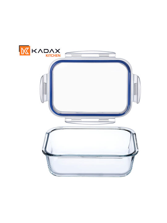 Kadax Set Cutii De Prânz Din Sticlă Transparente 4 Bucăți