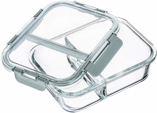 Kadax Kadax Set Mittagsboxen Glas 22x17cm 4 Stück