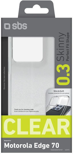 SBS Skinny Cover Back Cover Σιλικόνης Διάφανο (Motorola Edge 70)