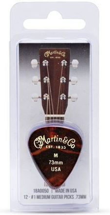 Martin & Co Martin 18a0050 Faux Tortoise Medium 0.73 Mm 351 Picks 12 Pieces