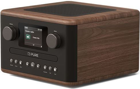 Pure Ηχοσύστημα 1.0 CLASSIC C-D4 Mini με CD Player και Bluetooth Coffe Brown/Walnut