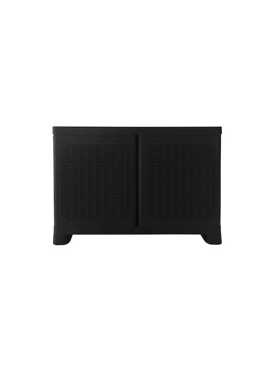 Double-leaf Plastic Cabinet with 1 Shelf Suitable for Small Spaces 70x44x54 cm