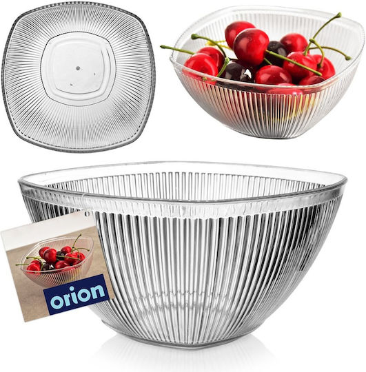 Orion Купа За Сладолед Квадратна Пластмасова Прозрачна 12.5x12.5см