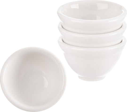 Orion Round Porcelain White Serving Bowl Diameter 6cm 4 Pieces