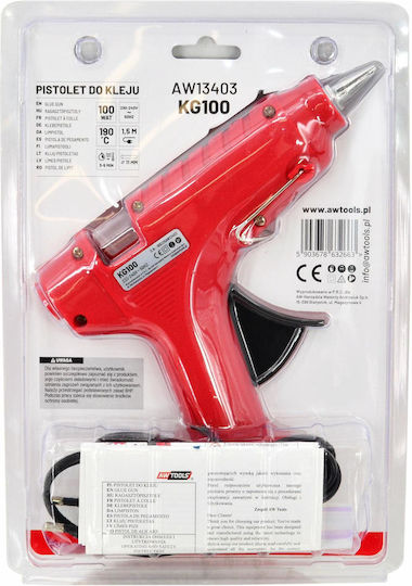 AWTools Πιστόλι Θερμοκόλλησης 100W για Ράβδους Σιλικόνης 11mm