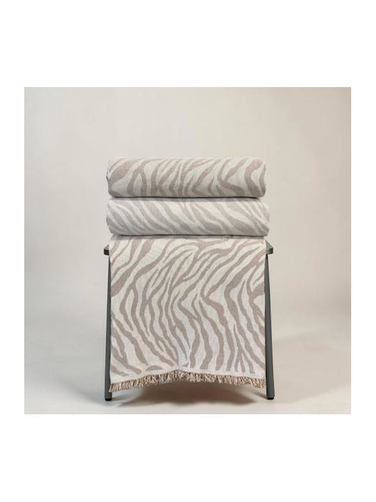 Linea Home Savanna Ριχτάρι Διθέσιου Καναπέ 180x240εκ. Μπεζ